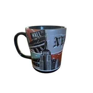 Statue Of Liberty Museum Store 2009 Mug Coffee Black, Copper, Teal VGC